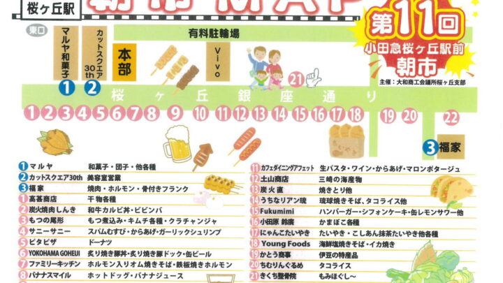 第11回桜が丘駅前朝市開催される！